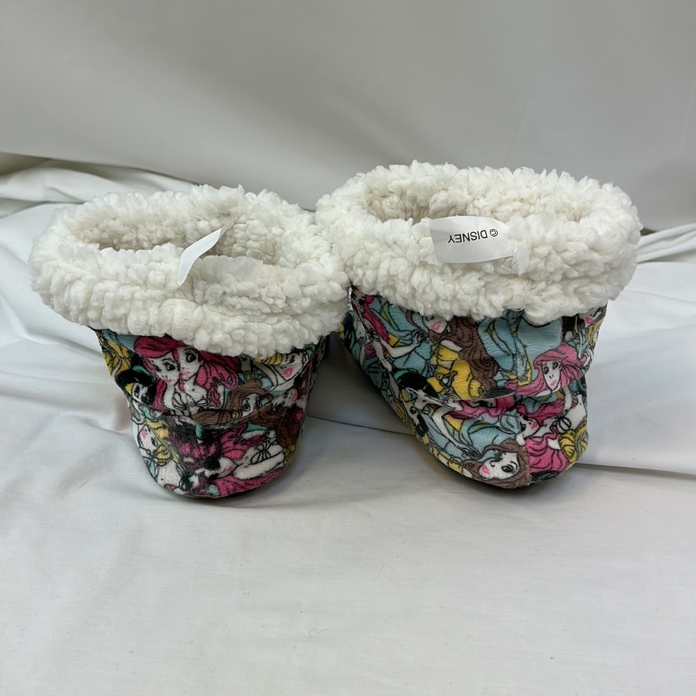 Disney Princess Soft Sherpa Lined Bootie Slipper by Fuzzy Babba Size Women’s S/M - Picture 4 of 12
